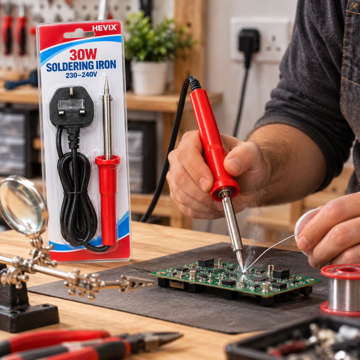 30W Soldering Iron – Mains Powered with UK Plug