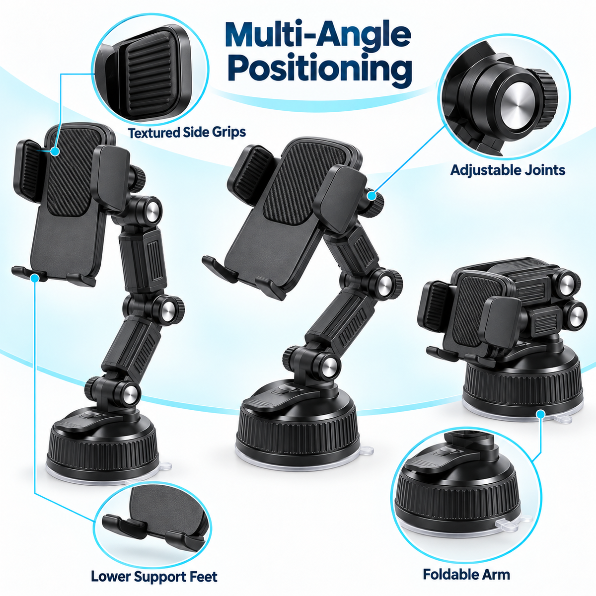 Adjustable Suction Cup Phone Holder