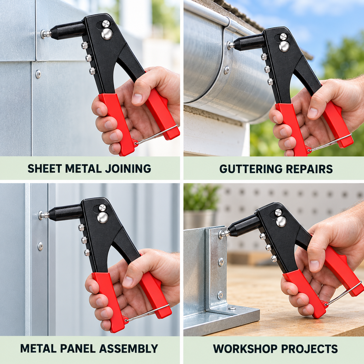 Hand Riveter with 60-Piece Rivet Set