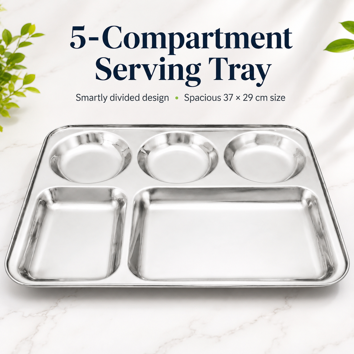 5-Comp Large Tray 37×29cm