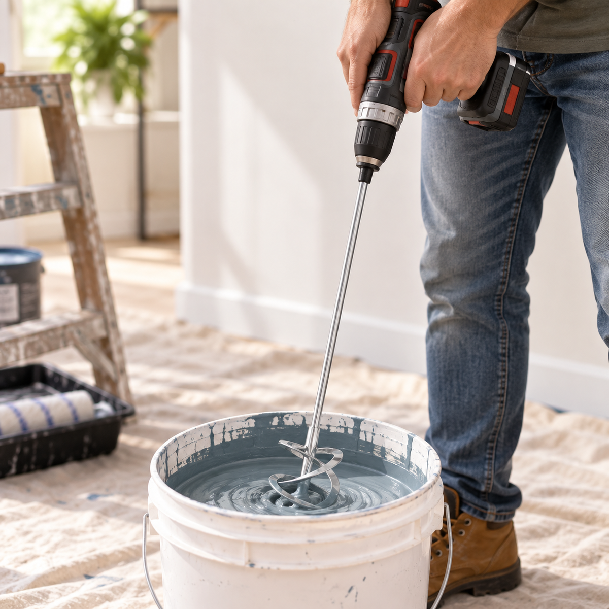100 × 600mm Chrome Paint Mixer