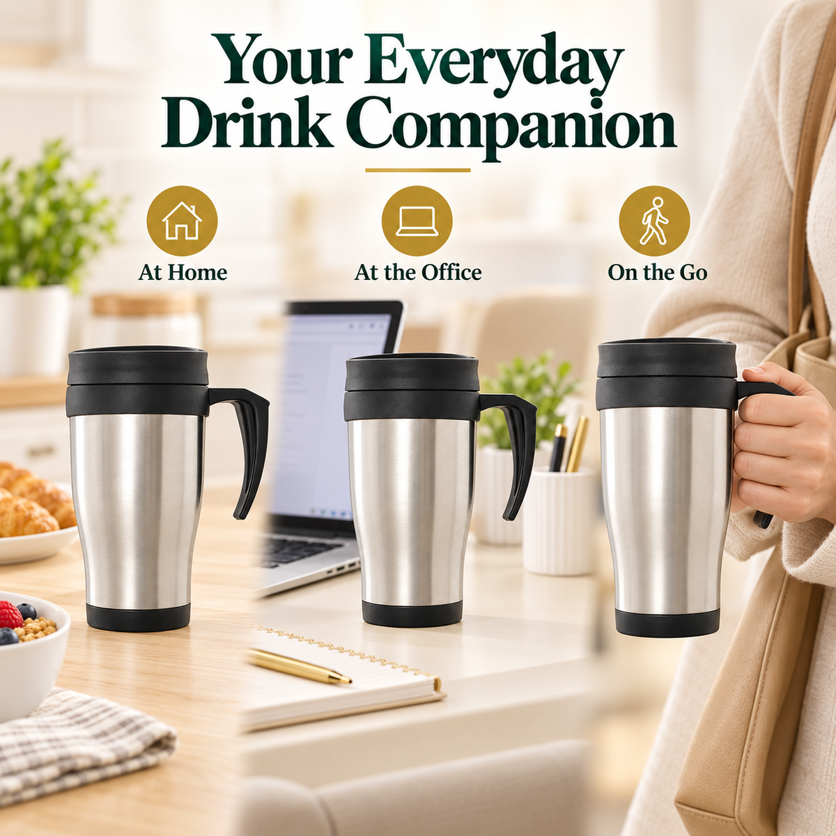 14oz 400ml Stainless Steel Travel Mug