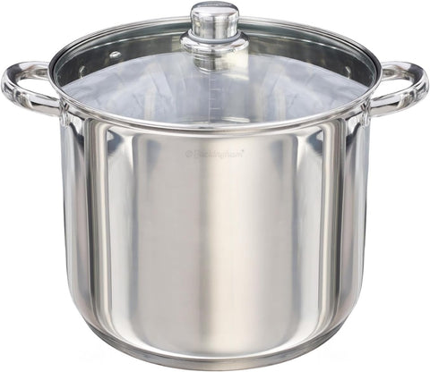 26cm Stockpot with Glass Lid and Induction Base