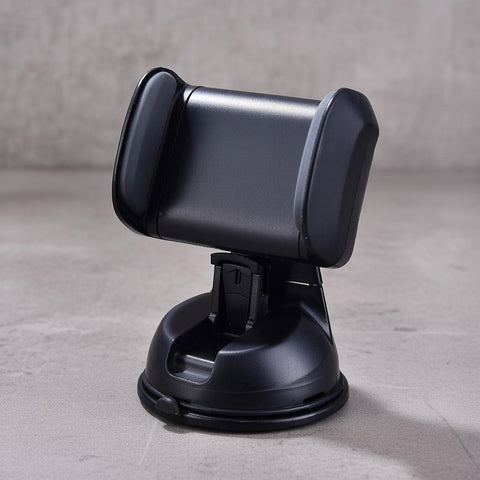 Universal Car Phone Holder Silicone Suction Mount 360° Rotation, Black & White Colors