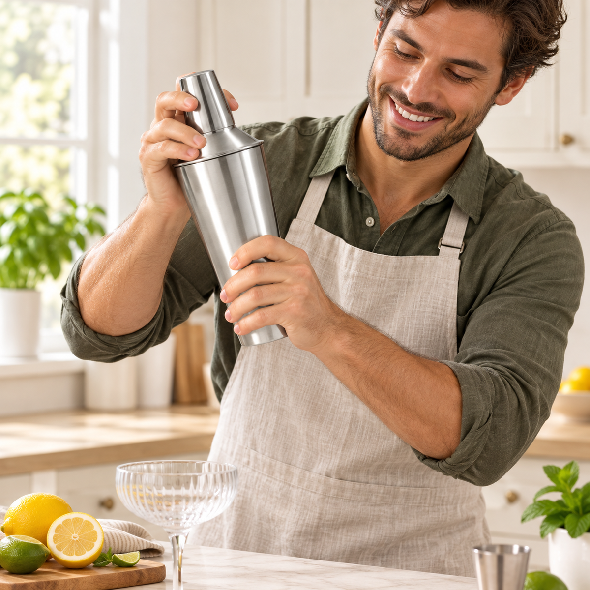 0.75L Stainless Steel Cocktail Shaker