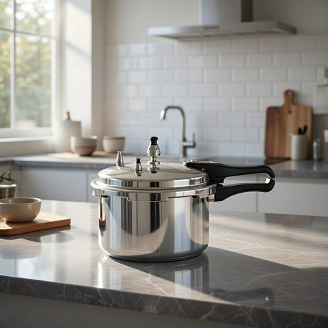 5L Aluminium Pressure Cooker with Induction Base – Quick Release