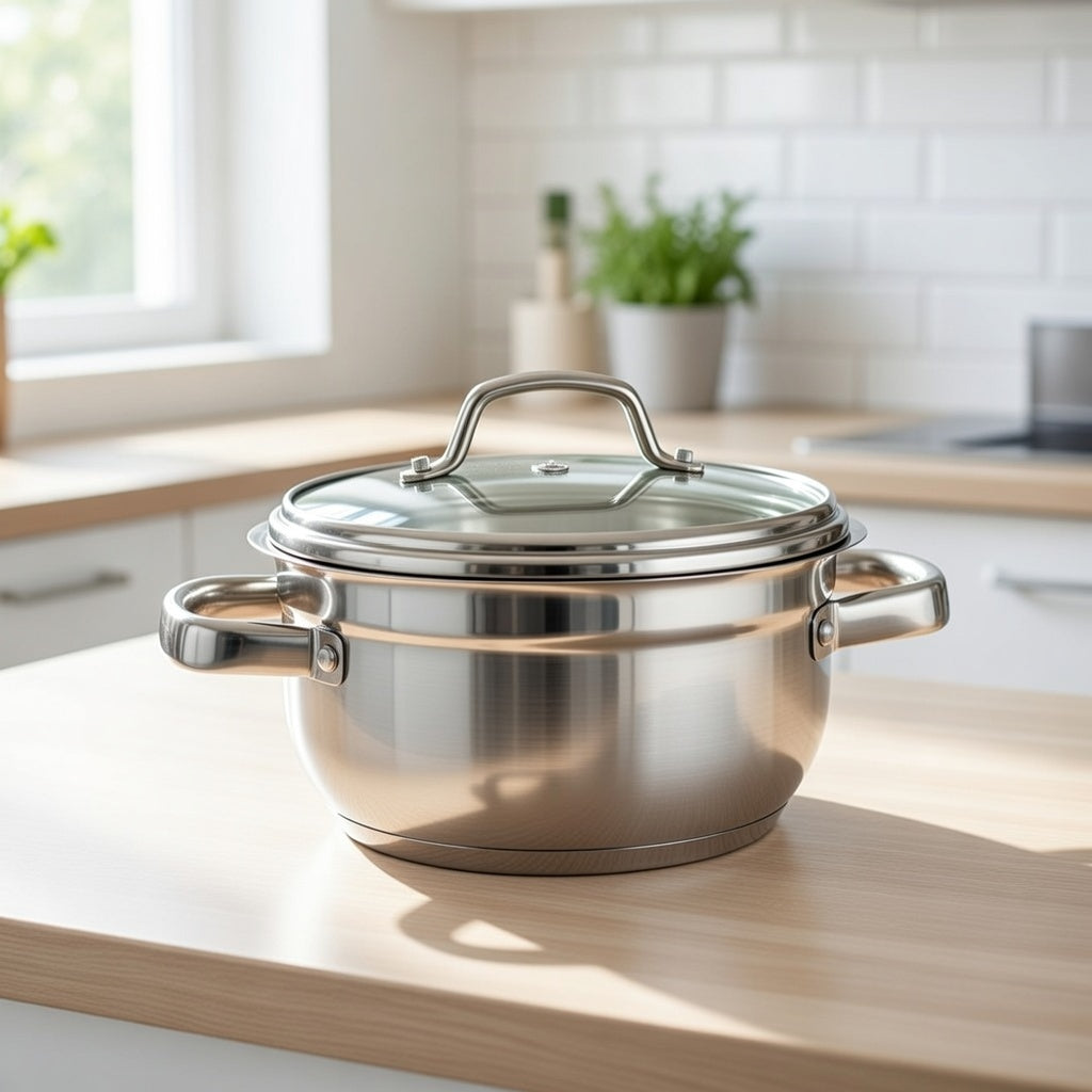 22cm Induction Casserole with Glass Lid for Everyday Cooking