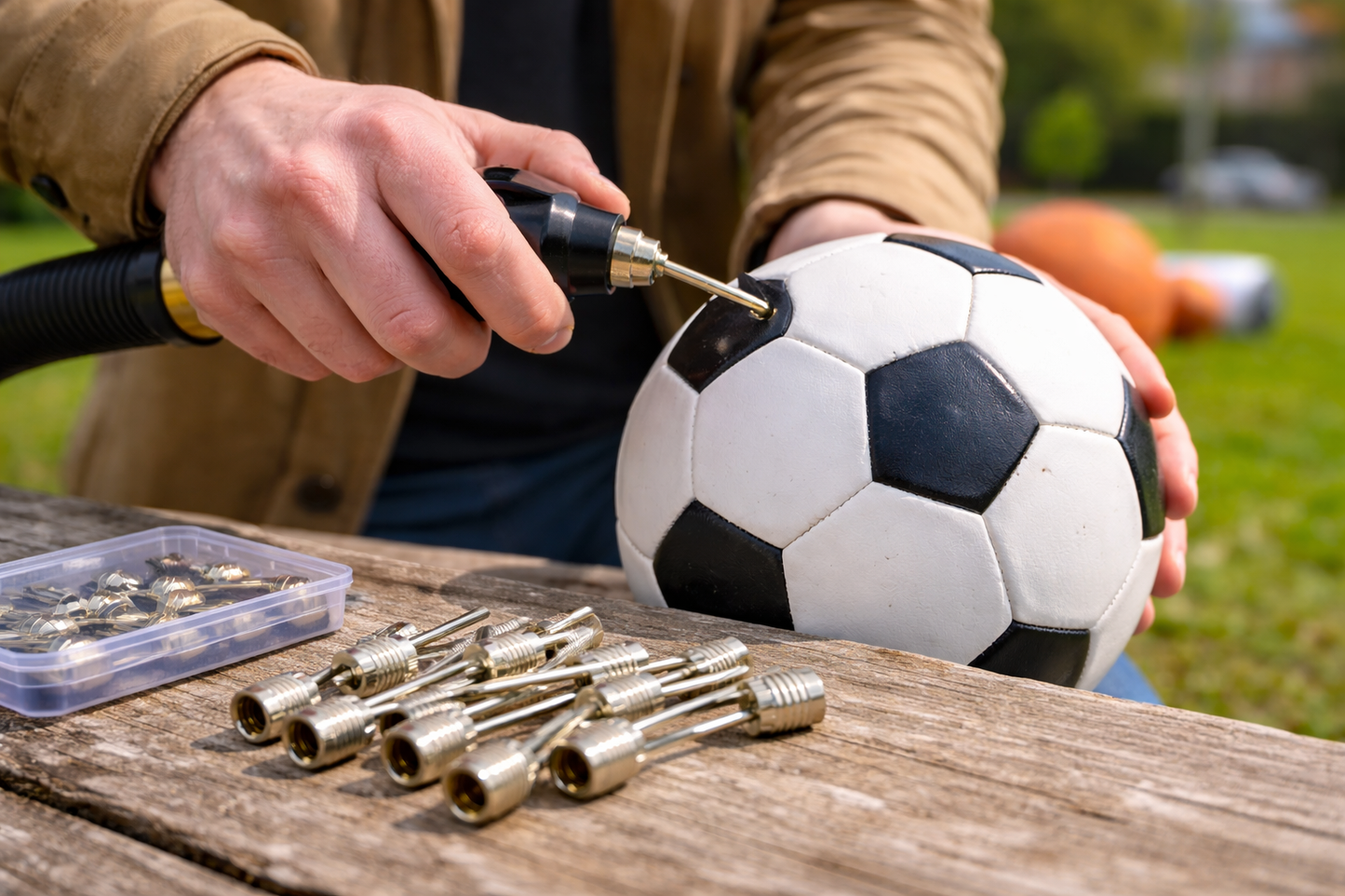 10-Piece Metal Pump Needle Set — Inflation Needles for Sports Balls, Inflatables & Air Pumps