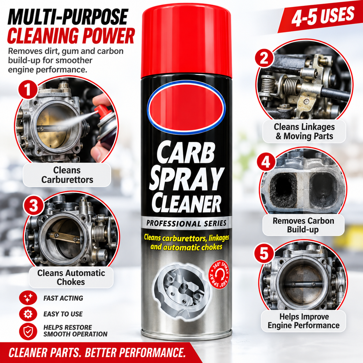 Carburettor Spray Cleaner – 1 x 500ml
