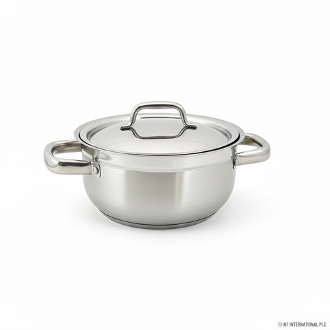 22cm Induction Casserole with Glass Lid for Everyday Cooking