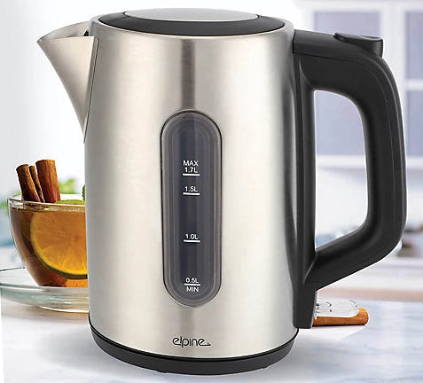 1.7L Stainless Steel Kettle 3000W Brushed Finish Fast Boiling