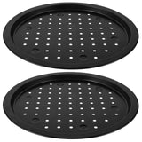 35cm x 2cm Non Stick Pizza Pan with Vent Holes for Crispy Baking