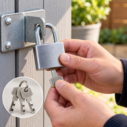 30mm Keyed Padlock with 3 Keys