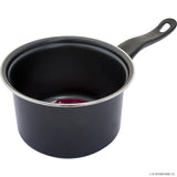 14cm Milk Pan with Black Handle for Stovetop Cooking