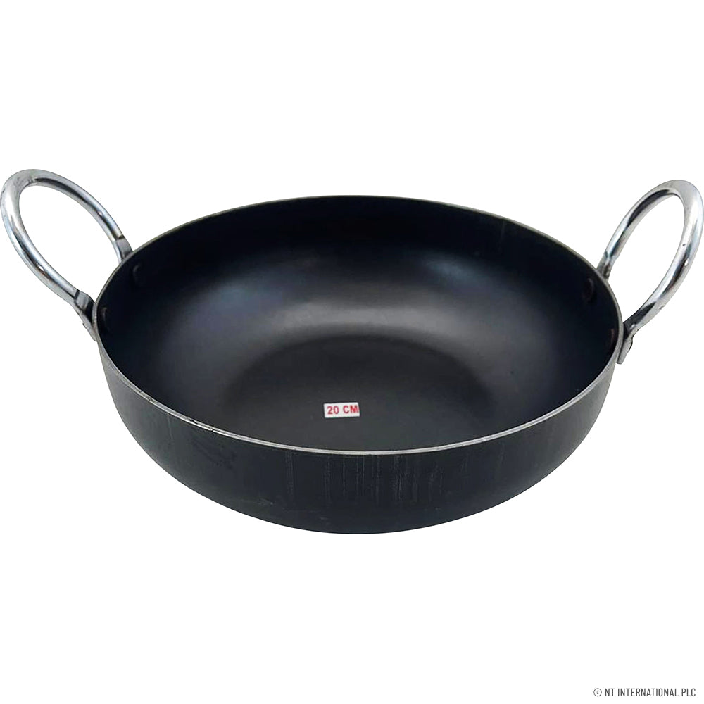 Flat Bottom Iron Kadahi 20cm / 22cm / 28cm