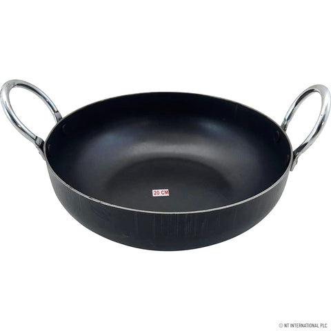 Flat Bottom Iron Kadahi 20cm / 22cm / 28cm