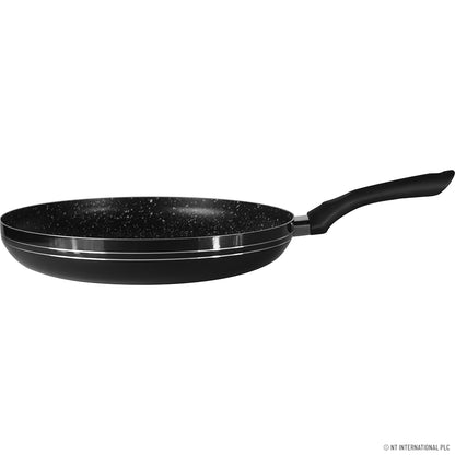 20cm Non-Stick Black Frying Pan with Induction Base – Ergonomic Handle, Easy-Clean Coating, Gas/Electric/Ceramic Compatible