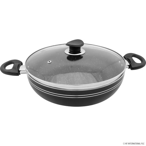 30cm Black Kadai Induction Bottom