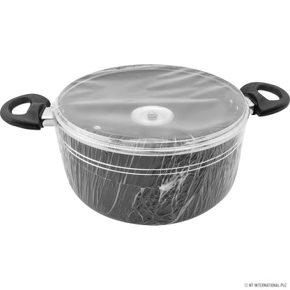 24cm Black Stockpot with Heat-Efficient Induction Base