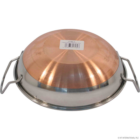 17cm Balti Dish with Copper Base for Even Heat Cooking