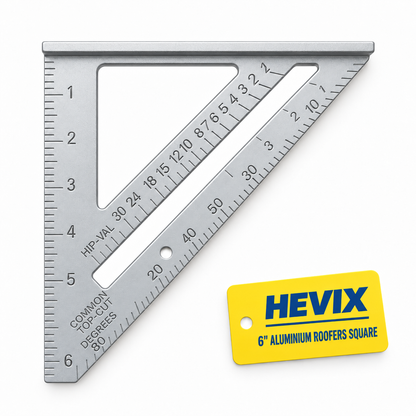 6" Aluminium Roofer's Square – Rafter Angle Tool