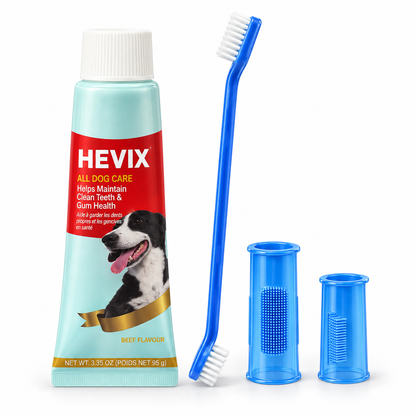4-Piece Dog Tooth-Brushing Set with Brush