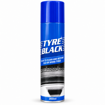 Tyre Black Spray – Cleans & Restores Old or Worn Tyres, 300ml