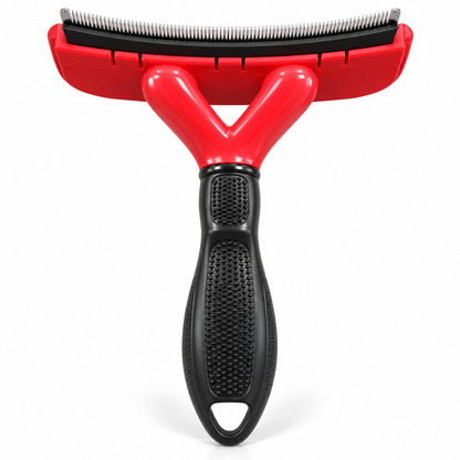 Pet Deshedding Tool  Edge, Release Button and Comfort-Grip Handle