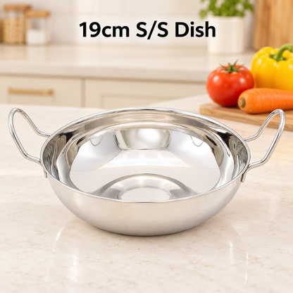 Stainless Steel Dish – 19cm / 21cm