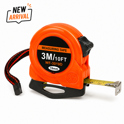 3M / 10FT Retractable Measuring Tape – 19mm Metric & Imperial Tape Measure with Wrist Strap