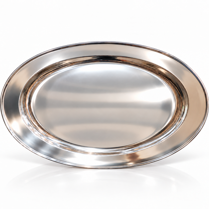 40cm Stainless Steel Oval Serving Plate