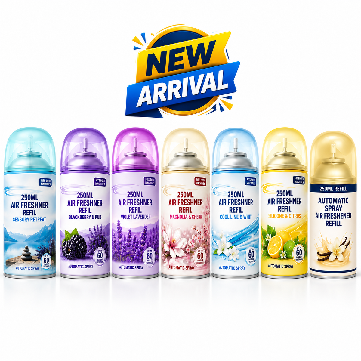 250ml Air Freshener Refill – Assorted Scents