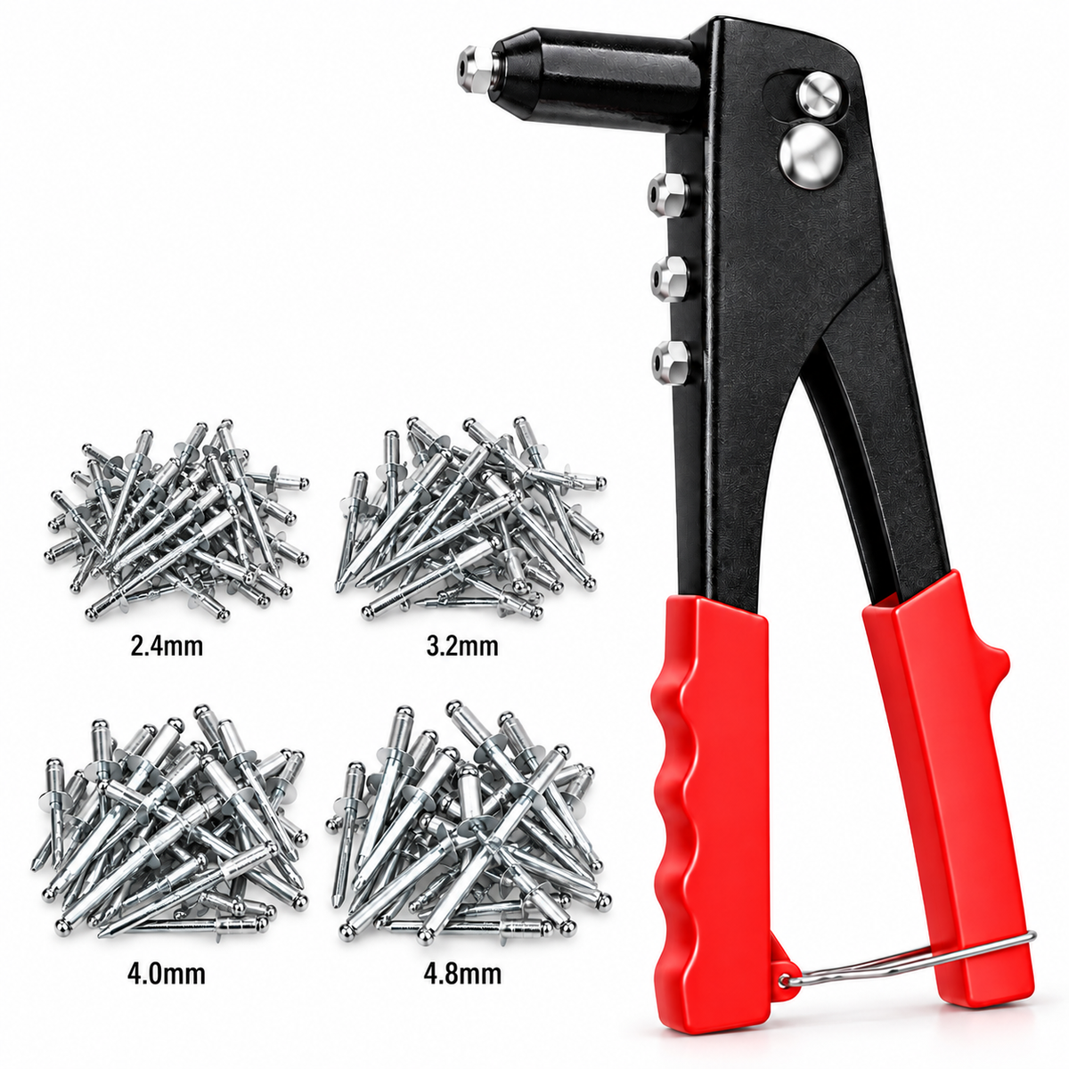 Hand Riveter with 60-Piece Rivet Set