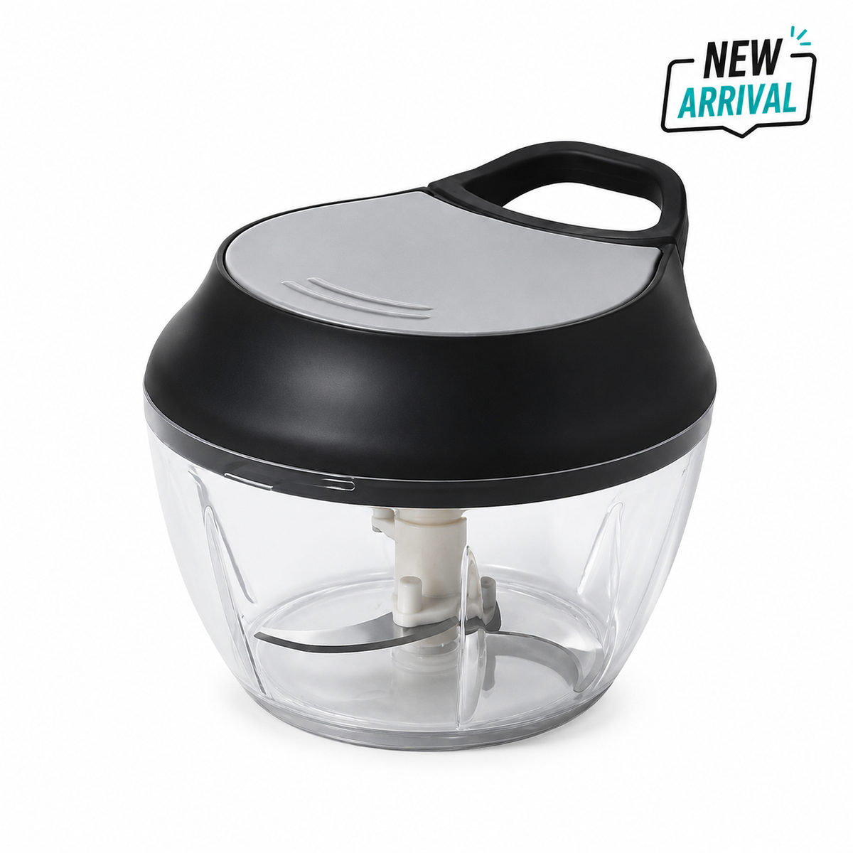 Manual Food Chopper with Pull Handle – Multi-Purpose Vegetable, Onion & Garlic Cutter