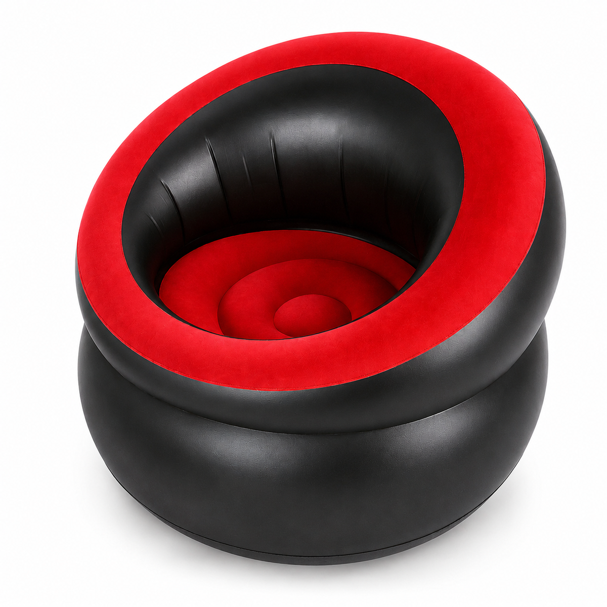 Red & Black Inflatable Air Chair