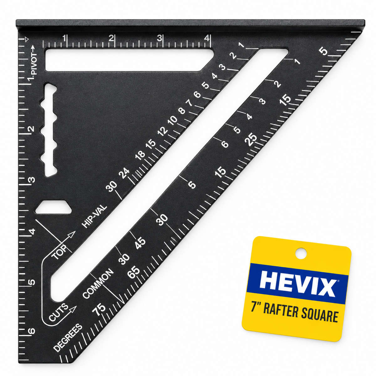 7" Roofer's Square – Rafter Angle Measuring Tool