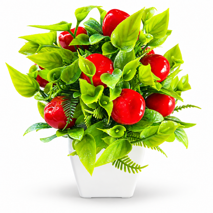 Artificial Cherry Plant in Pot