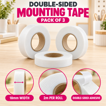 Double Sided Mounting Tape Pack of 3