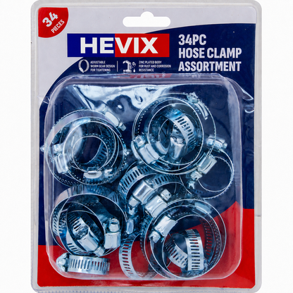 34pc Hose Clamp Set