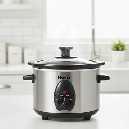 1.5L 120W Stainless Steel Slow Cooker for Easy Cooking