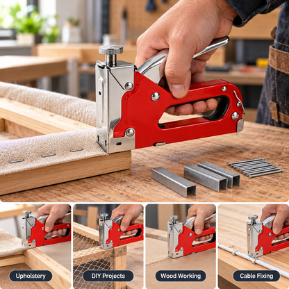 3-in-1 Staple Gun Kit with Staples & Nails Set