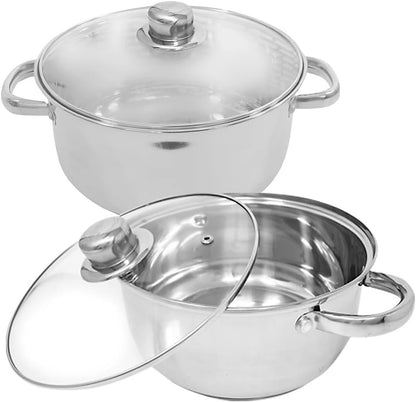 24cm Casserole with Glass Lid and Induction Base