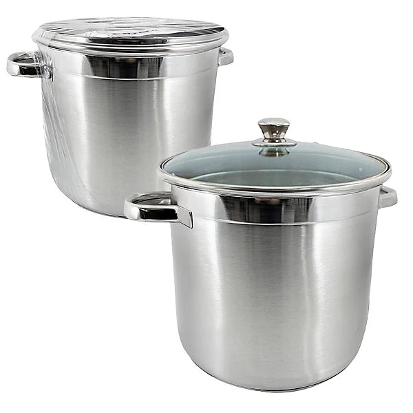 26cm Stockpot with Glass Lid and Induction Base