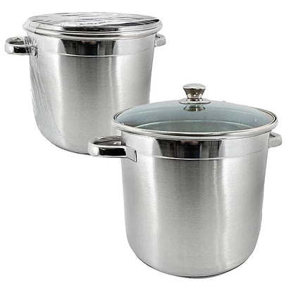 26cm Stockpot with Glass Lid and Induction Base