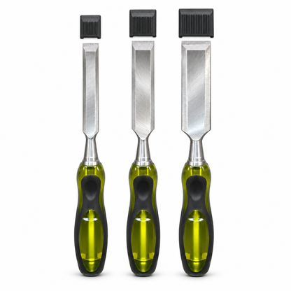 3Pc Wood Chisel Set Drop Forged Steel
