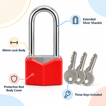 60mm Long-Shackle Security Padlock