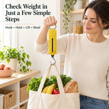 Portable Hanging Pocket Scale – 25kg/56lb Capacity