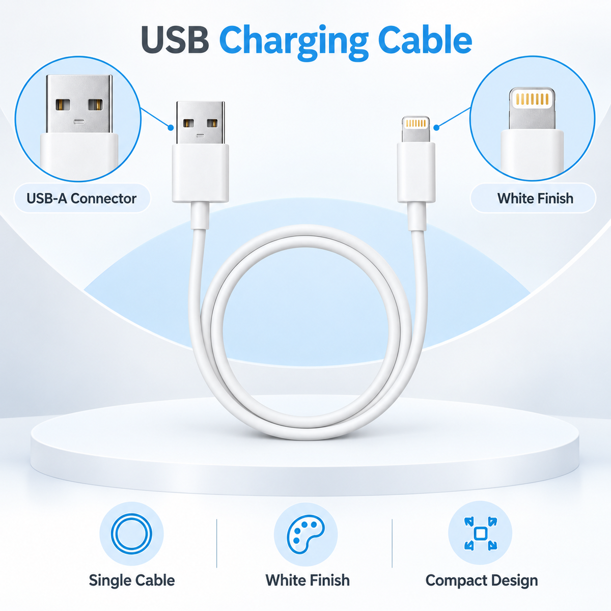 Fast Charge USB to 8-Pin Cable
