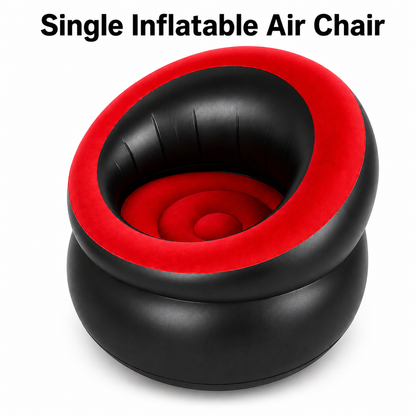Red & Black Inflatable Air Chair