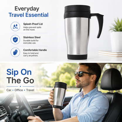 400ml Stainless Steel Travel Mug